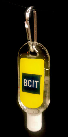 BCIT Carabiner Hand Sanitizer