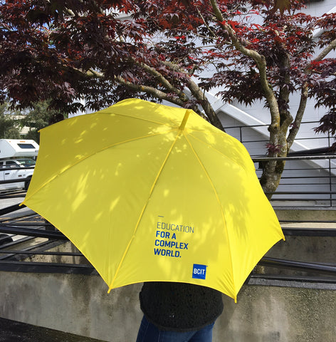 BCIT Executive Umbrella - Yellow