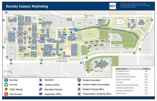 BCIT Burnaby Campus Map – BCIT Inventory