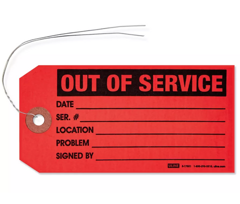 Out Of Service Tags